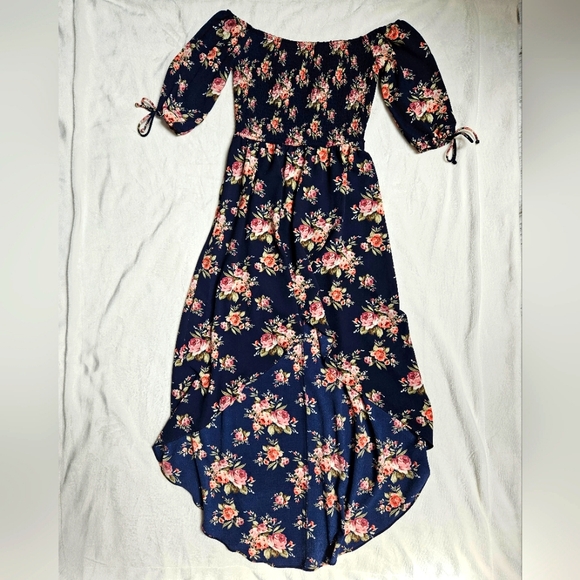 Floral High-low Dress - Picture 1 of 5